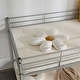 preview thumbnail 9 of 32, Twin Round Pipe Bunk Low Bed Guardrail Angled Ladder Iron Bed USA