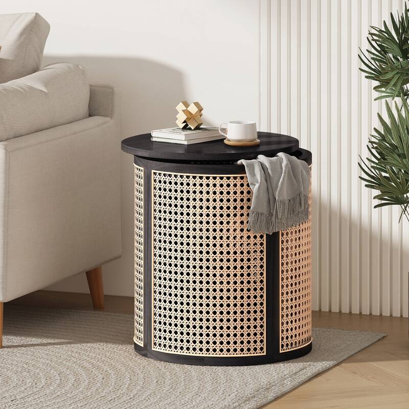 Charming Solid Wood Side Table with Versatile Appeal