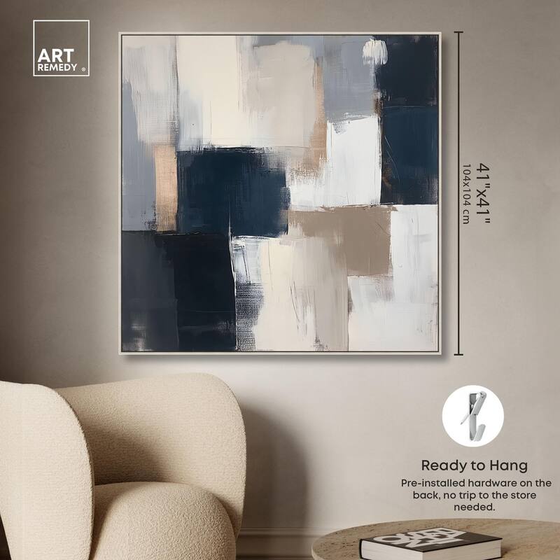 Blue Mood Depth III Canvas by Art Remedy