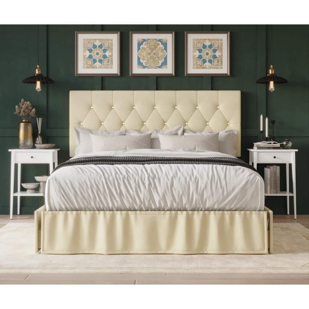 Jovita Tufted Upholstered Storage Panel Bed