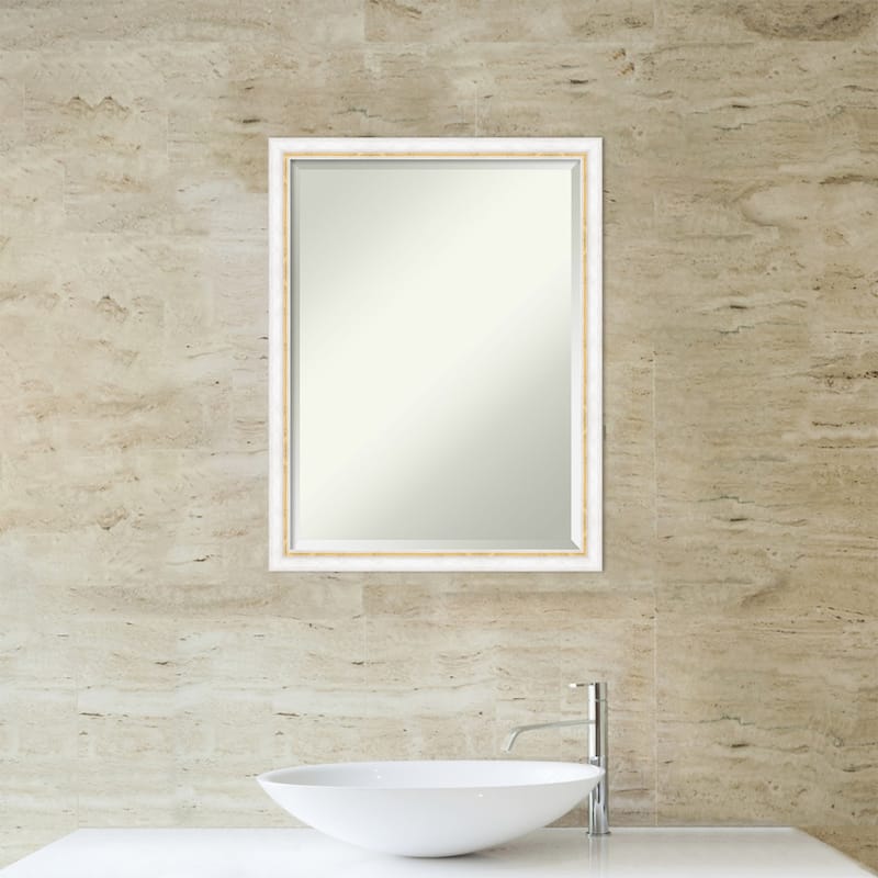 Morgan Beveled Wood Framed Bathroom Vanity Wall Mirror