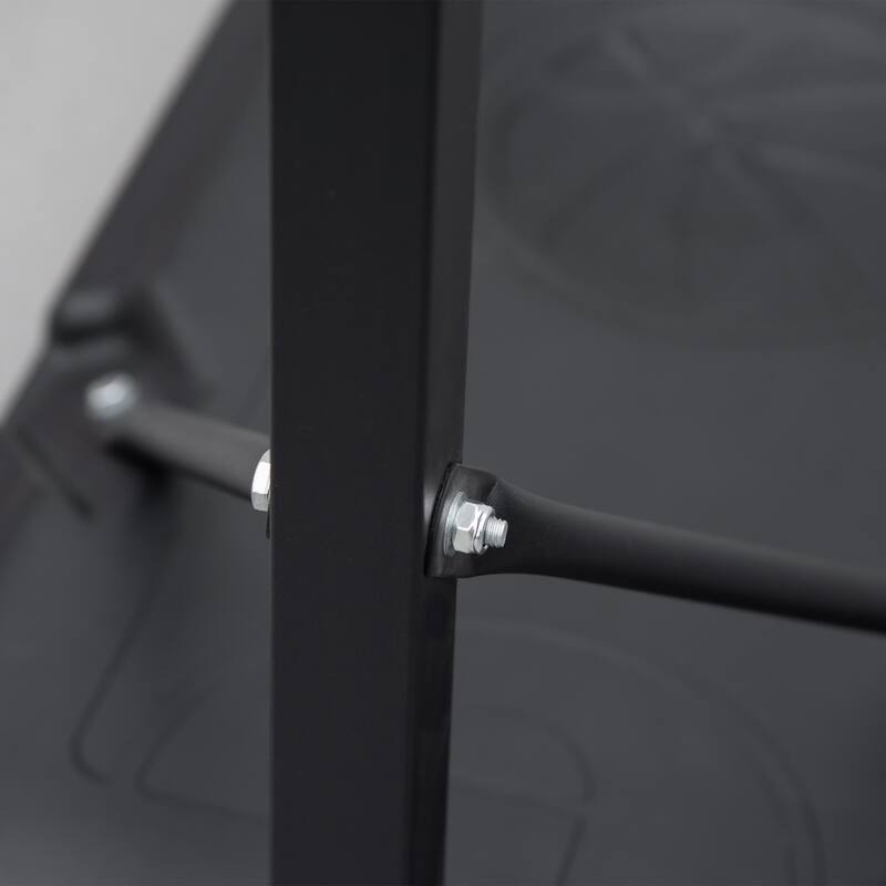 Portable Basketball Hoop Stand 5.1-6.9ft Height-Adjustable with 29'' Backboard Wheels for Indoor Outdoor Black