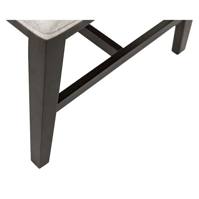 Modern Wood Rectangular Extension Kitchen Dining Table and Eight Chairs, Black