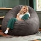 preview thumbnail 57 of 66, Jaxx Cocoon 6 Ft Giant Bean Bag Sofa and Lounger for Adults, Microsuede
