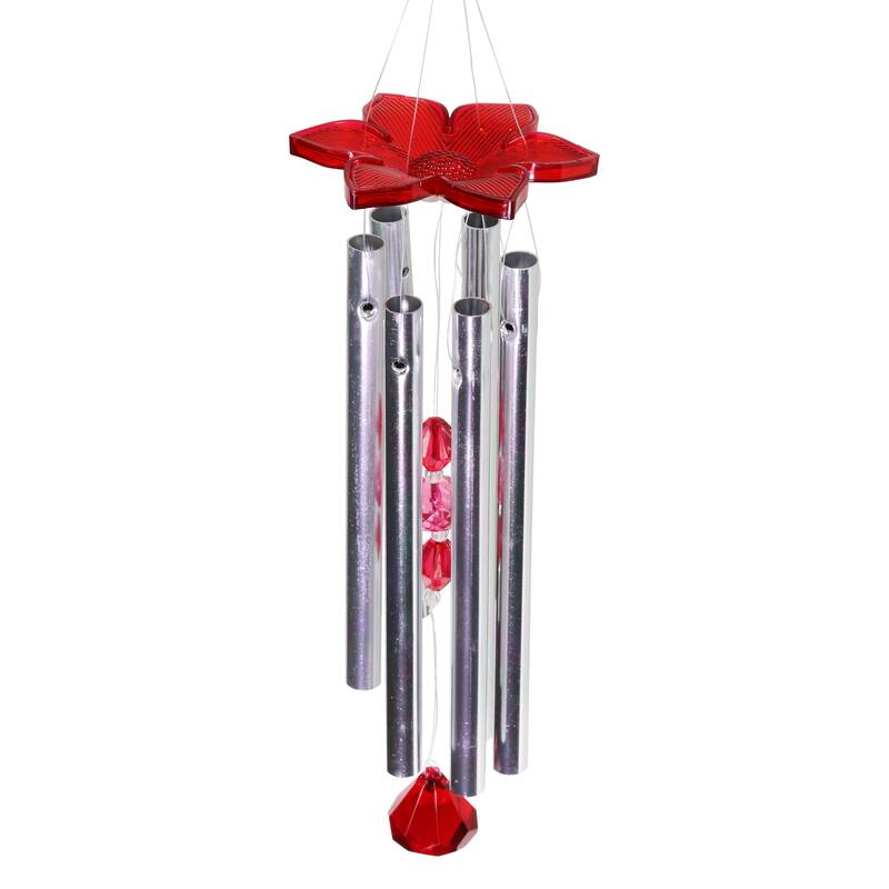 Exhart Solar WindyWings Bird Wind Chime, 10 by 9 Inches