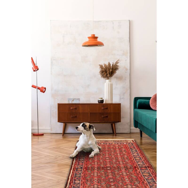 Andelz Red Rug 3'8" x 9'10" - 3'8 x 9'10