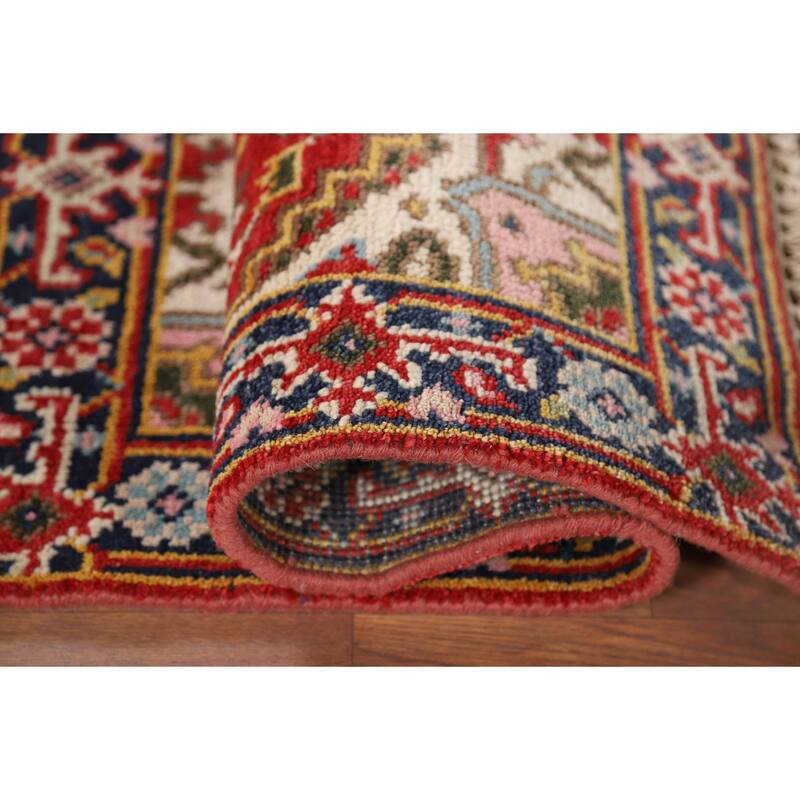 Geometric Heriz Serapi Accent Rug Handmade Traditional Wool Carpet - 2'0" x 3'0"