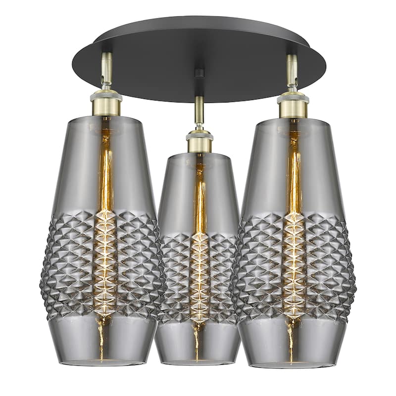 Innovations Lighting Windham - 3 Light 19" Flush Mount