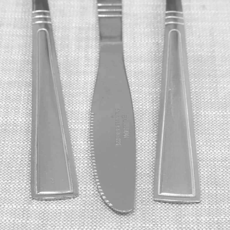 Gibson Creston 20 Piece Flatware Set withTumble Finish