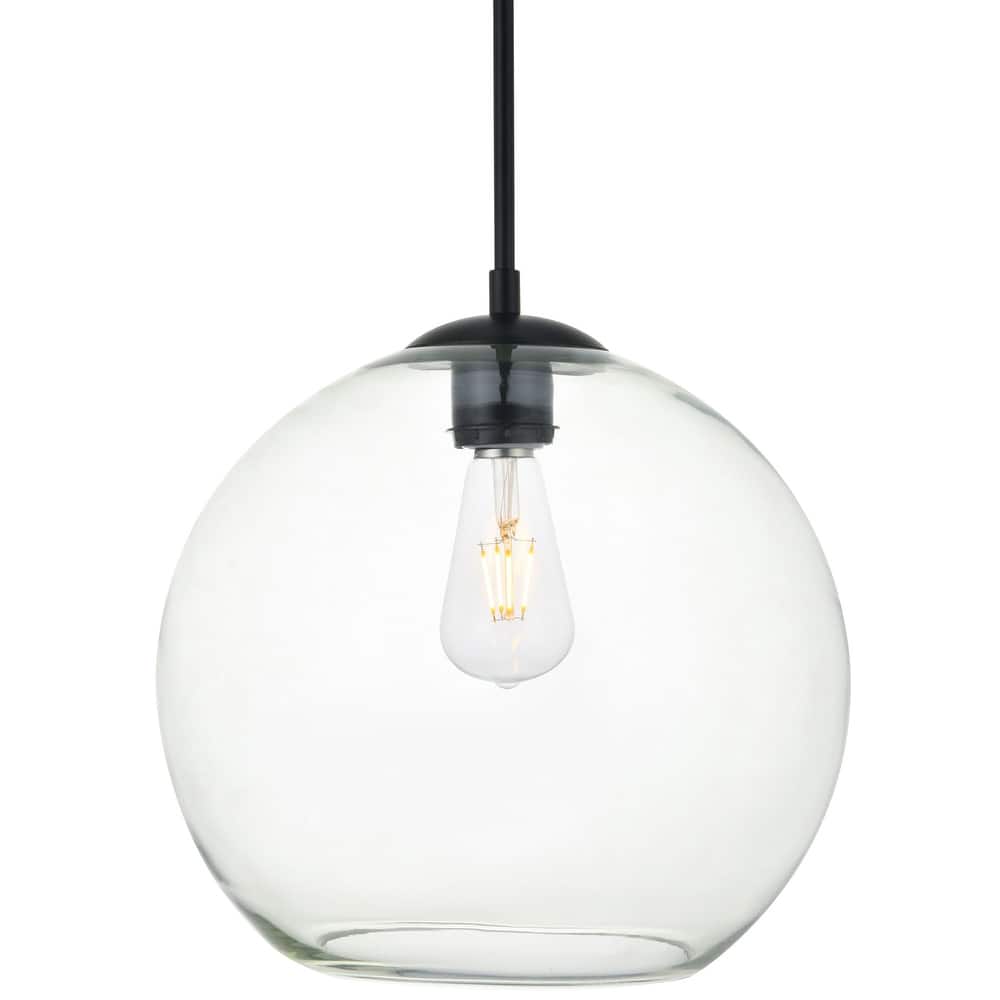 Elegant Lighting Baxter 12" Wide Single Light Pendant with Clear Glass