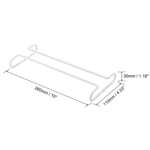 Wine Glass Rack Under 2Pcs 10Inch for 5.5mm Stemware Column