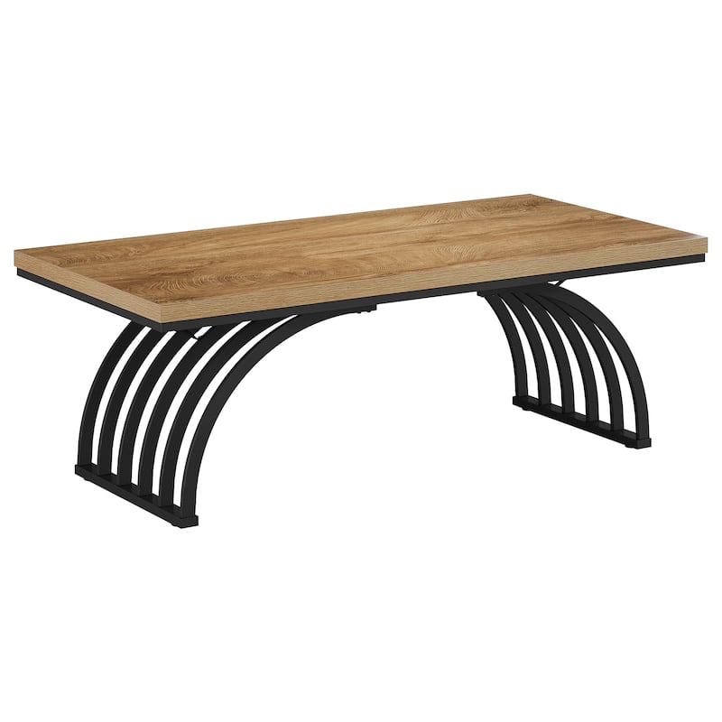 Coffee Center Tea Table with Metal Frame Legs for Living Room