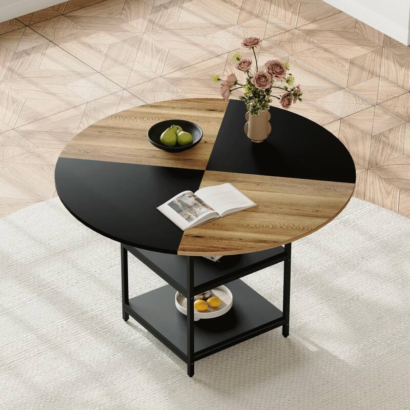 Modern Industrial Dining Table with Certified Wood and Child Safe Edges for Compact Open Plan Spaces