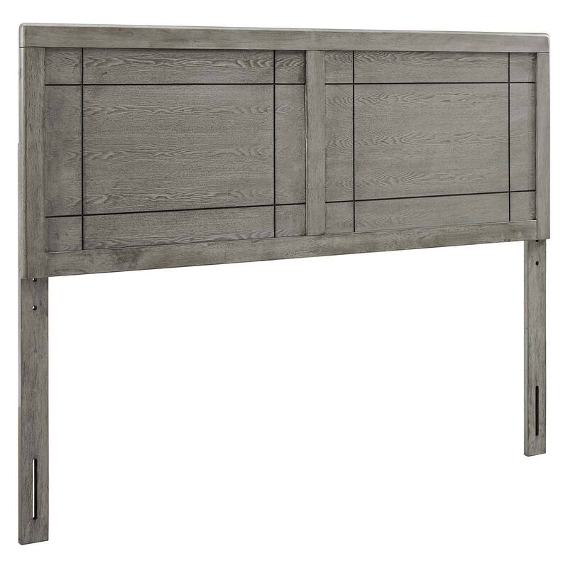 Viola Country Style King Size Grey Wooden Headboard