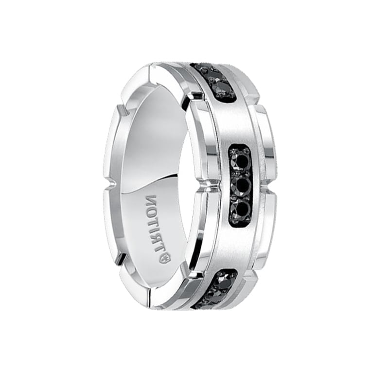 KENZO White Tungsten Ring with Silver 
