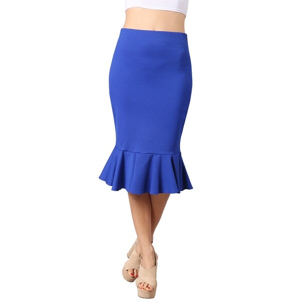 flared ruffle skirt