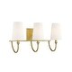 preview thumbnail 11 of 10, Cameron 3-Light Bathroom Vanity Light (24" W x 12"H)