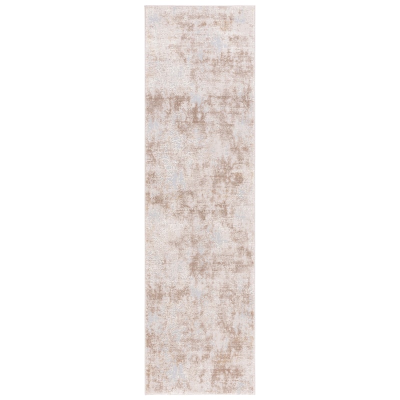 SAFAVIEH Continental Virginie Modern Rug - 2'2" x 8' Runner - Light Beige/Beige