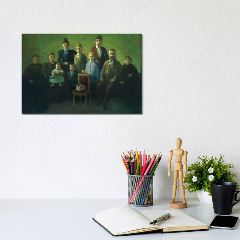 iCanvas "Difficult Family" by Michael Sowa Canvas Print - 8x12x0.75
