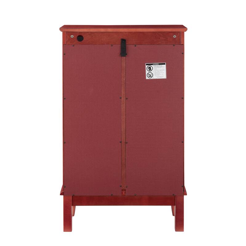 GDFStudio - Regency Traditional Storage Curio Cabinet with Tempered Glass Doors and Lighted Display