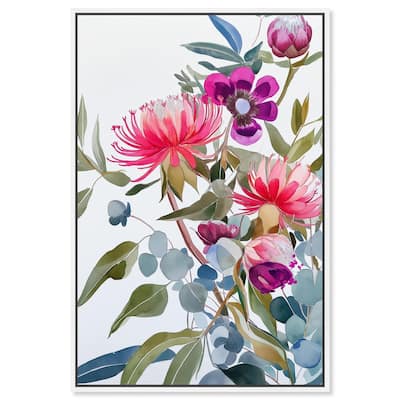 Watery Petals II Canvas by Art Remedy