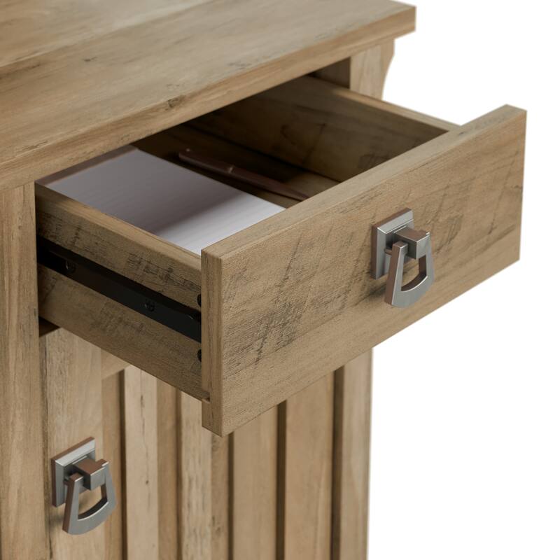 Bush Furniture Salinas Small Computer Desk with Storage Hutch