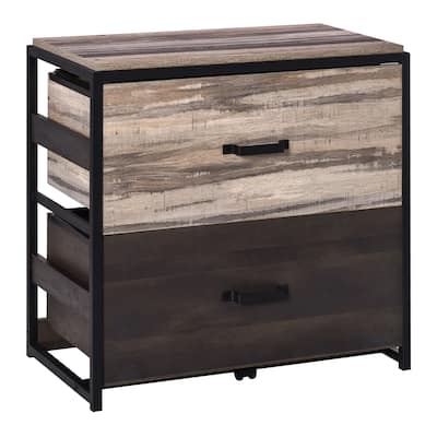 Vinsetto Office File Cabinet with 2 Large Drawers and Adjustable Metal Hanging Bars