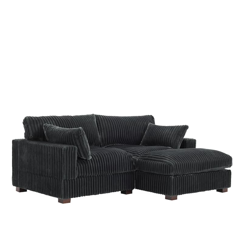 Oversized Plush Modular Sectional Sofa Set L Shaped Couch