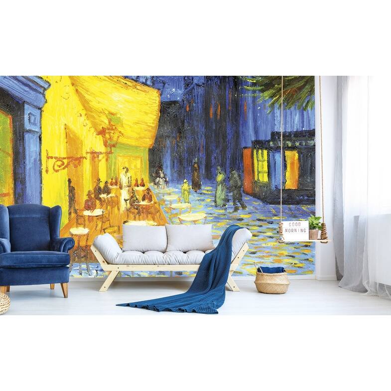 Dimex Cafe Terrace Wall Mural - 98.4in x 147.6in x 0.025in