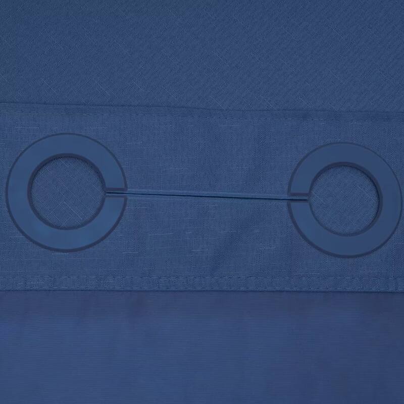 No Hook Slub Linen Texture Shower Curtain with PEVA Snap-in Liner