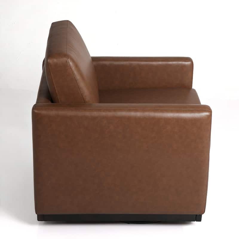 Set of 2 Modern Cozy Swivel Accent Chairs Upholstered Arm Chairs
