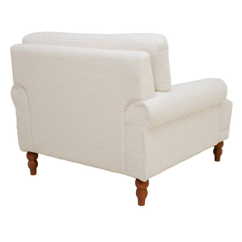 Beige Lounge Chair Reading Chair Armchair Corner Chair
