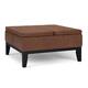 WYNDENHALL Lancaster 36-in. Wide Contemporary Square Table Ottoman