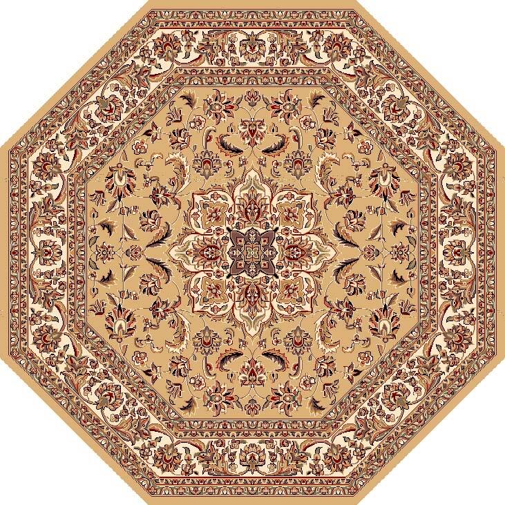 Domani Lexington Traditional Persian Medallion Area Rug - 7'7" Octagon - Beige