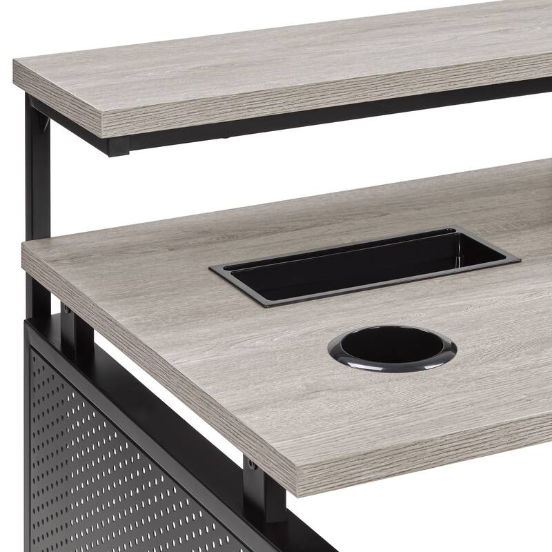 ACE L-Desk with Hutch Shelf