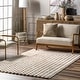 preview thumbnail 47 of 118, Nuloom Jeni Solid Plush Machine Washable Area Rug 5' Round - Beige - Round