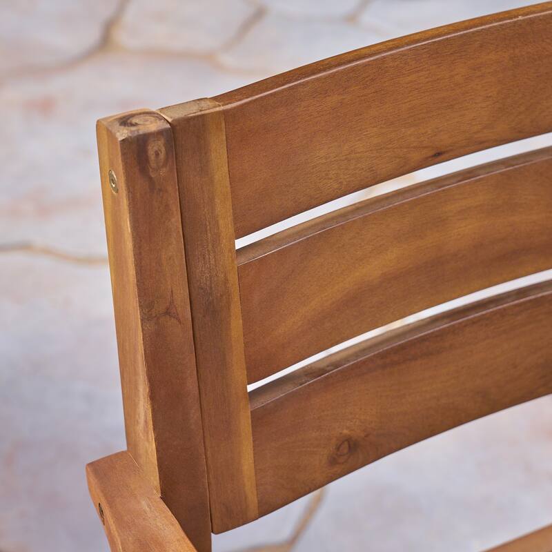 Stamford Acacia Wood Outdoor 3-piece Bistro Set by Christopher Knight Home