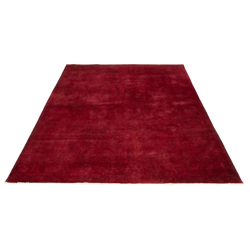 ECARPETGALLERY Hand-knotted Vibrance Burgundy Wool Rug - 8'10 x 11'6