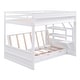 preview thumbnail 7 of 27, Full Size Futon Bunk Beds Lower Beds Convertible Daybed with Drawers