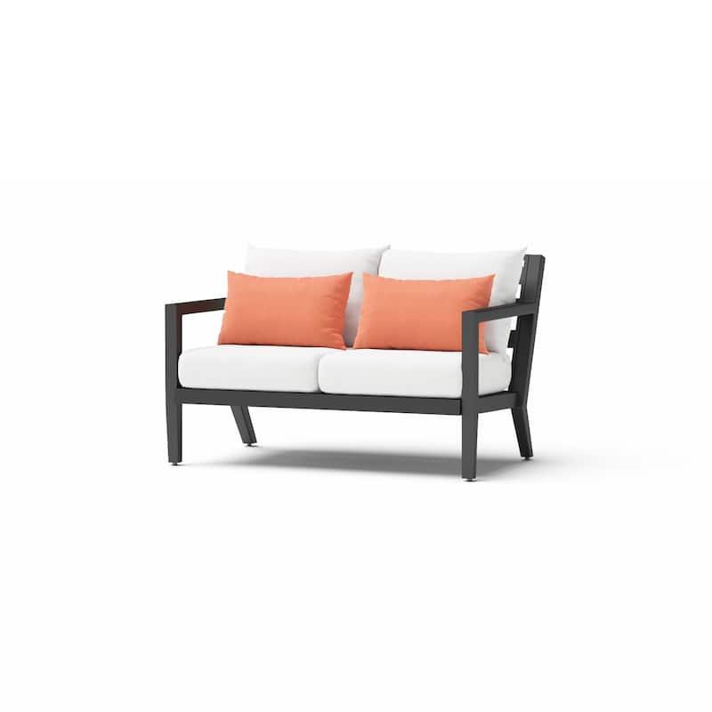 Thelix 5 Piece Sunbrella Outdoor Patio Seating Set