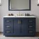 Option Dark Blue / Giotto Quartz Top / Brushed Gold