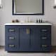 Option Dark Blue / Giotto Quartz Top / Brushed Gold