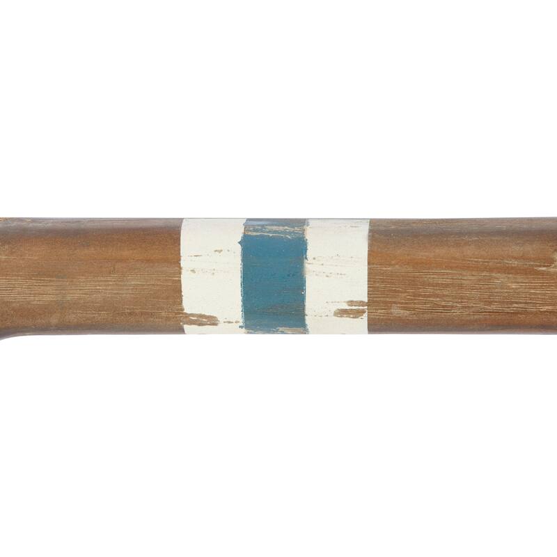 Wood 2 Hangers Wall Hook - Brown - Roche River Decor - 4"W x 48"L x 6"H