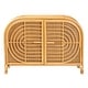 preview thumbnail 4 of 9, bali & pari Ovalet Modern Bohemian Natural Brown Rattan 2-Door Sideboard
