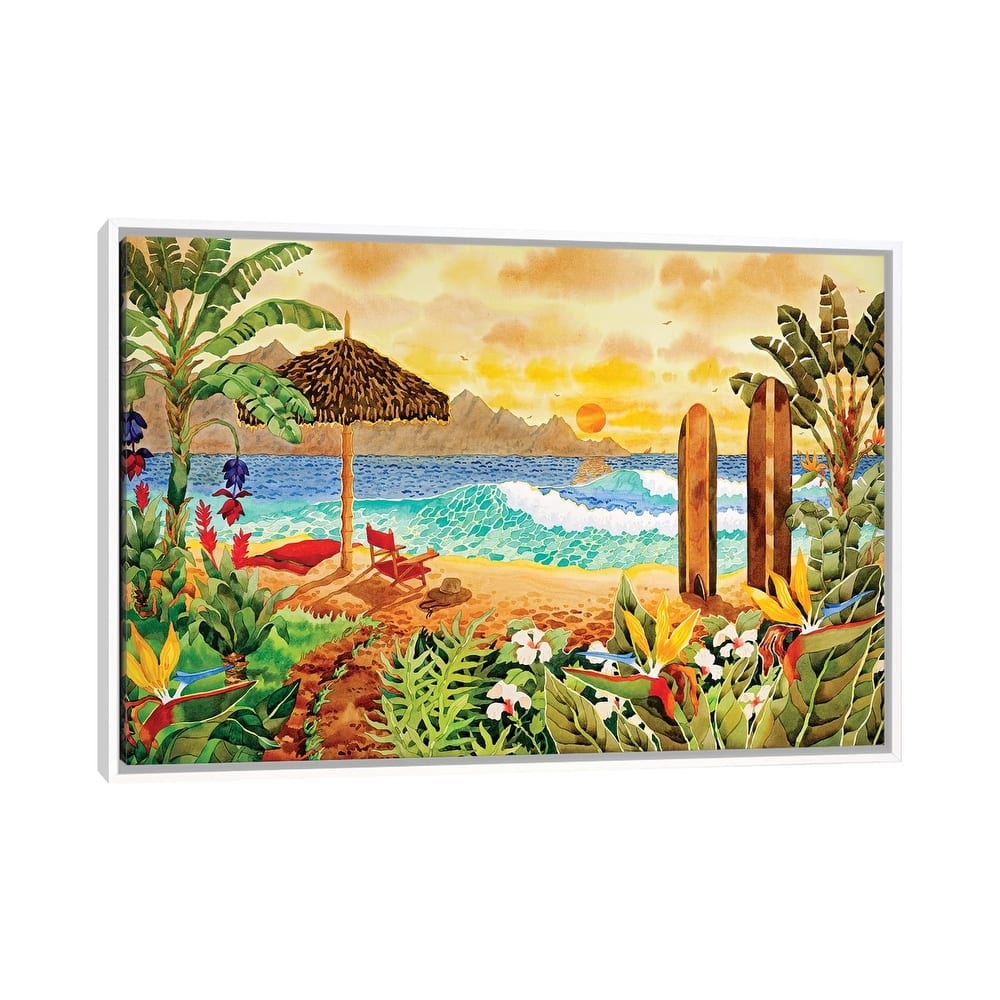 iCanvas "Surfing The Islands" by Robin Wethe Altman Framed Canvas Print