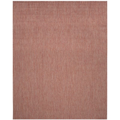 SAFAVIEH Courtyard Tinka Casual Rug - Red/Beige - 8' x 10'