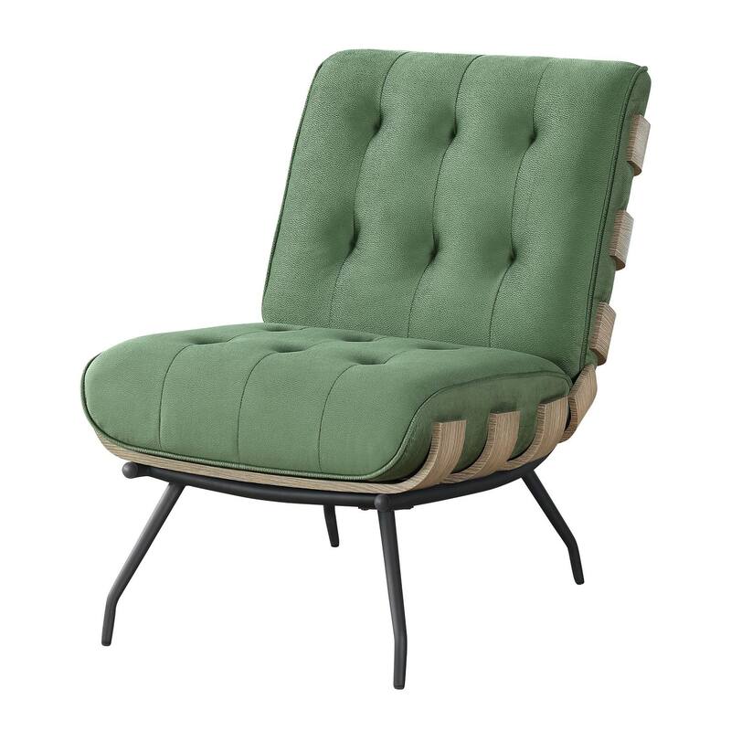 Tyler Accent Tufted Chair with Metal Leg