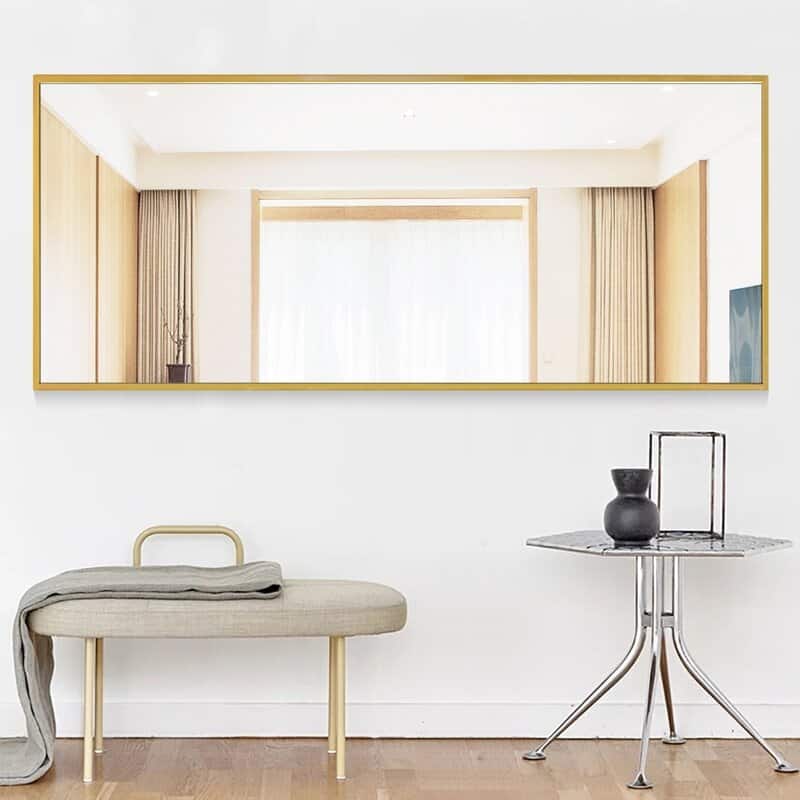 Framed Floor Mirror Standing Holder Full Length Mirrors