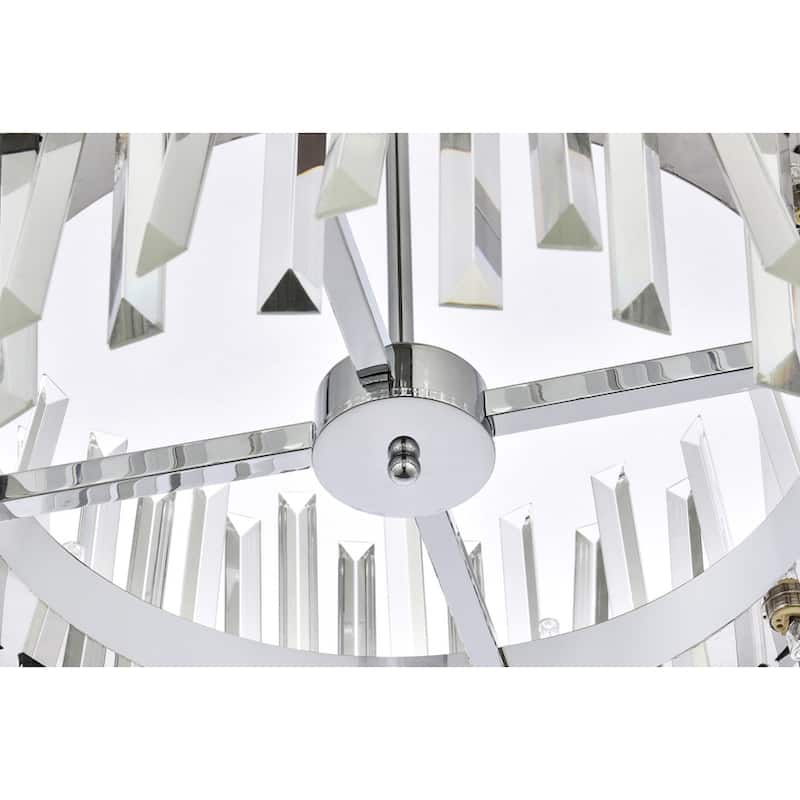 Indigo Home 20 inch crystal round pendant light