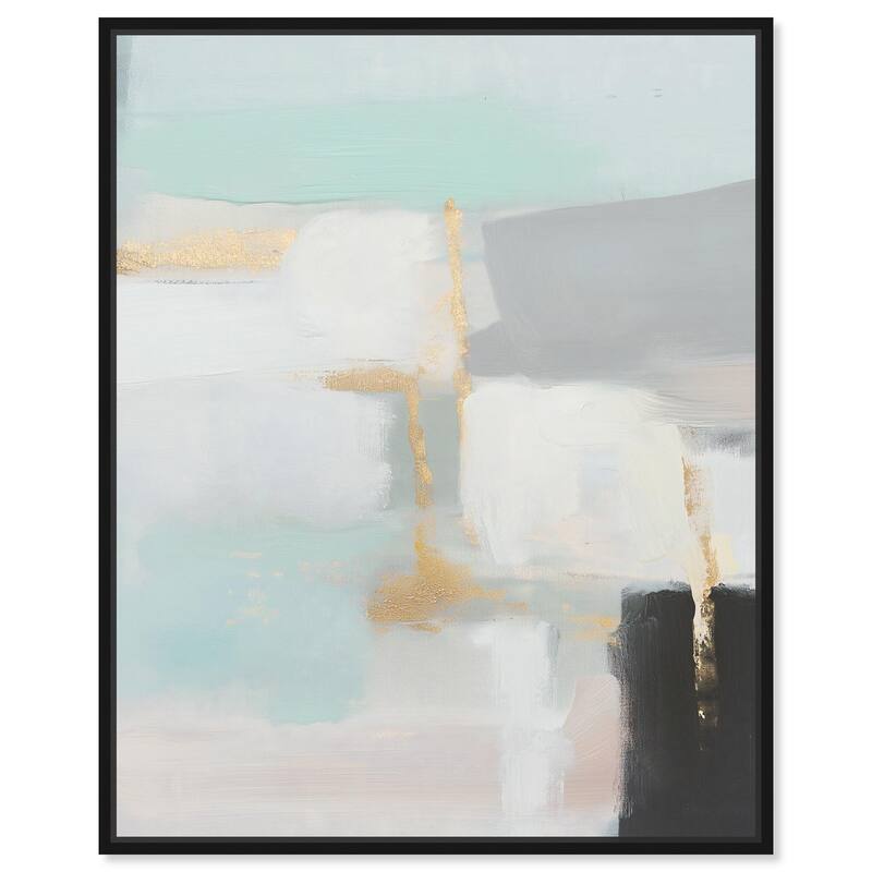 Pale Radiance II Canvas by Art Remedy - 36" x 45" - Black